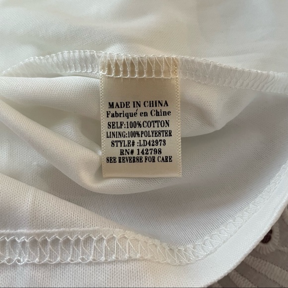 - Loveriche White Eyelet Lined Mini Dress - Picture 6 of 10